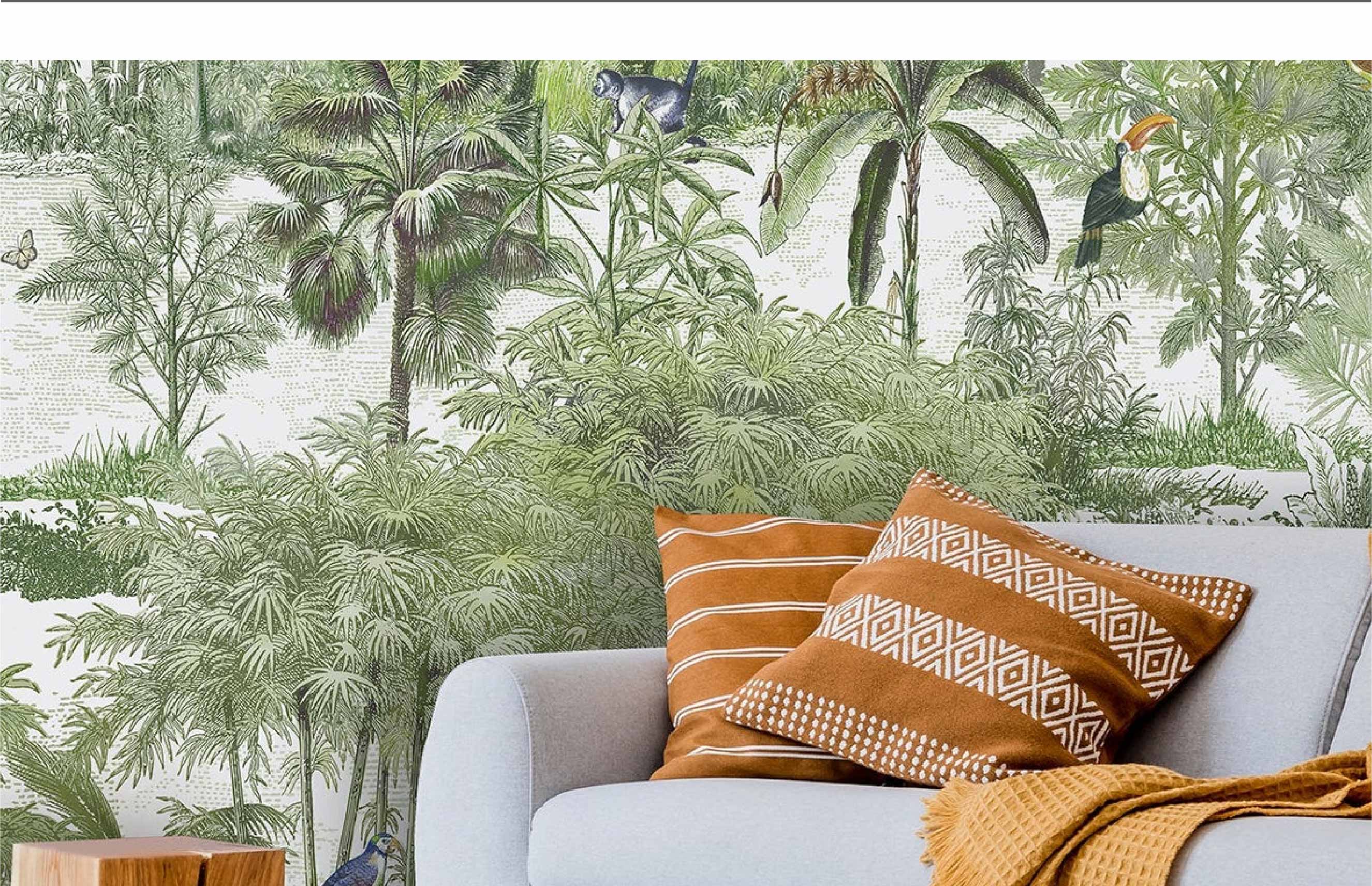 customized tropical mural